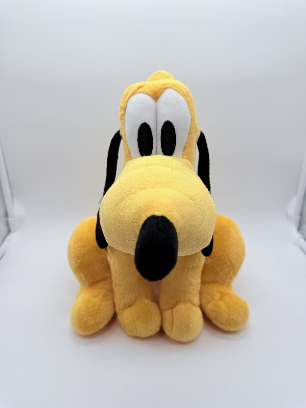 Disney Pluto Plush Stuffed Animal with Green Collar Official Original 12"